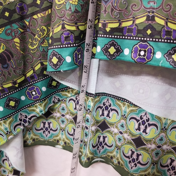 π’ SALE Energe World Wear Flutter Sleeve Lace Detail Womens Plus 3X Like New - Picture 5 of 9